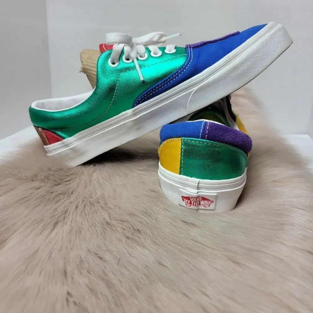 Vans Era Off the Wall Colorblock Sneakers Pride Colorful Sneaker Shoes Size 8